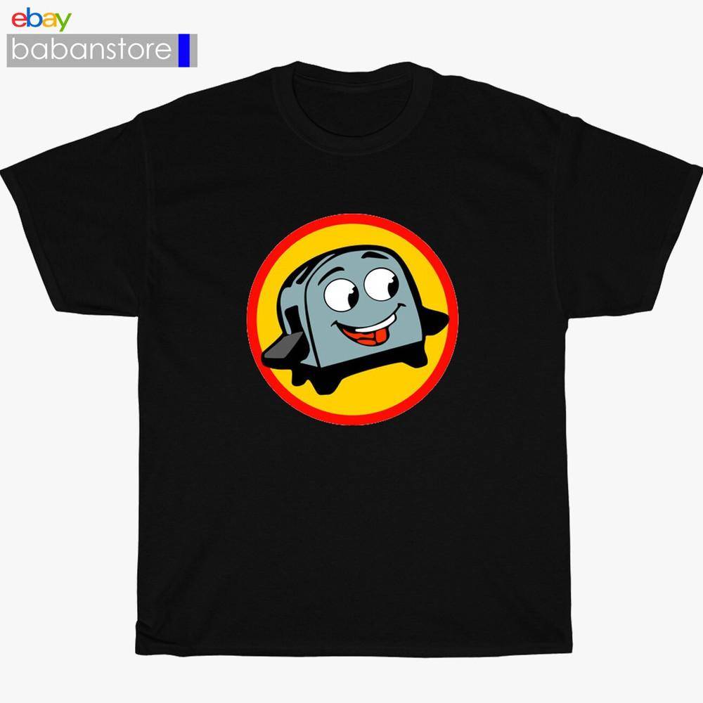 Den modiga lilla brödrosten till undsättning Svart/Vit/Grå/Marinblå T-shirt Storlek S5XL Unisex T-shirt cm gray