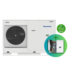 PAKKE, El-vandvarmer - Panasonic Luft Til Vand Varmepumpe, J-gen, Monoblock 7 KW