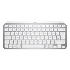 Logitech MX Keys Mini for Mac - kabellose Tastatur, Bluetooth, Tasten Hintergrundbeleuchtung, kompatibel mit MacBook Pro, MacBook Air, iMac, iPad, Deutsch QWERTZ-Layout - Pale Gray [Bulk]
