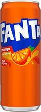 Fanta Orange med 5% juice burk