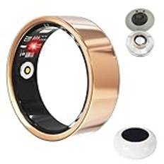 Smart ring, puls- och blodtrycksringar för kvinnor män med syremätare för sömn IP68 vattentät fitnessmätare ring stegräknare kalorier stegräknare, svart #11