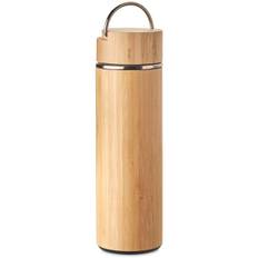 Termos Bambu/rostfritt 400ml med logotyp, Företagsgåvor - Trä