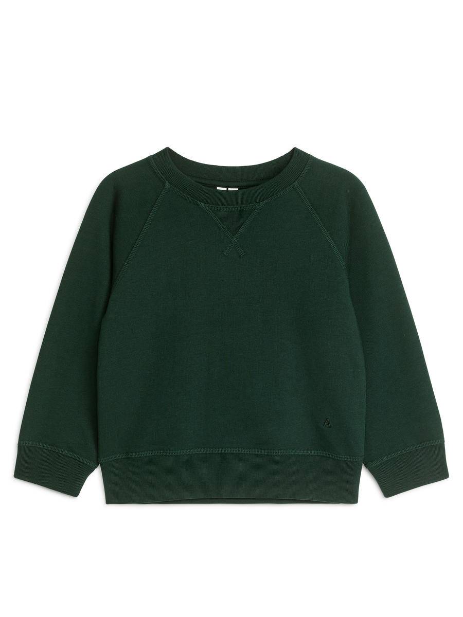 ARKET Cotton Sweatshirt -Green, 134/140