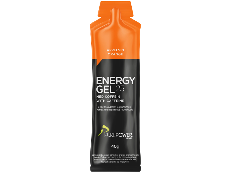 PurePower Caffeine Energy Gel, Appelsin