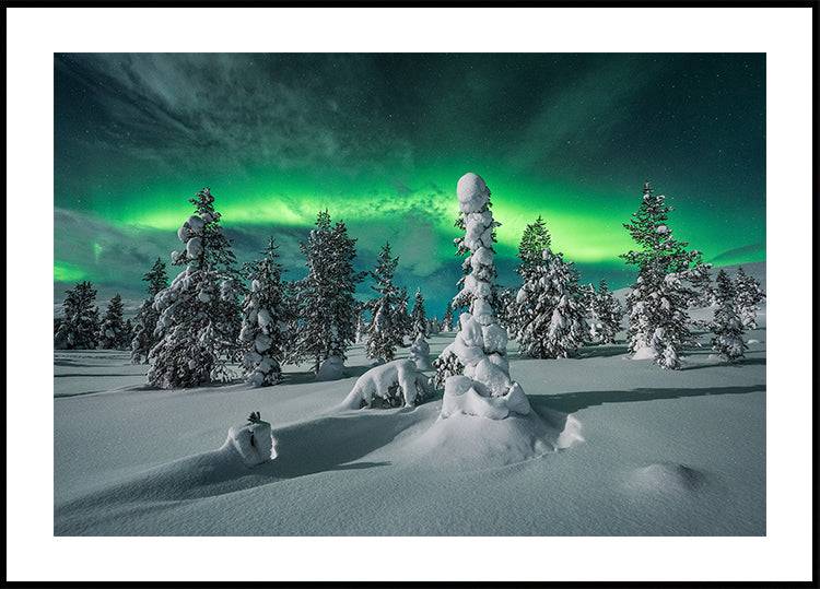 polar night Poster (21x30cm) - Plakater > Fotografiska Posters, Vinter Posters, Rymd Posters, Natur Posters, Jule Postere, Pictufy