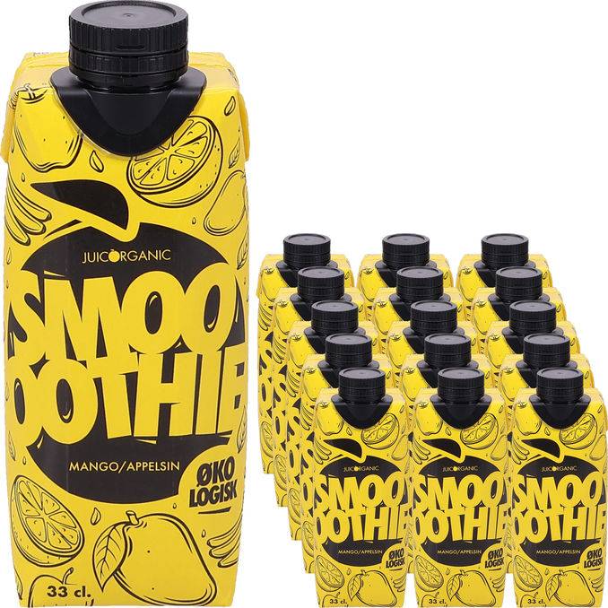 JuicOganic Smoothie Mango & Apelsin 15-pack