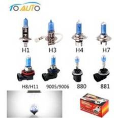 H7 100w 12v h1 h3 h4 h8 h9 h11 hb3 9005 hb4 9006 halogenbilstrålkastare halogen 100w 5000k vit auto strålkastare - H1