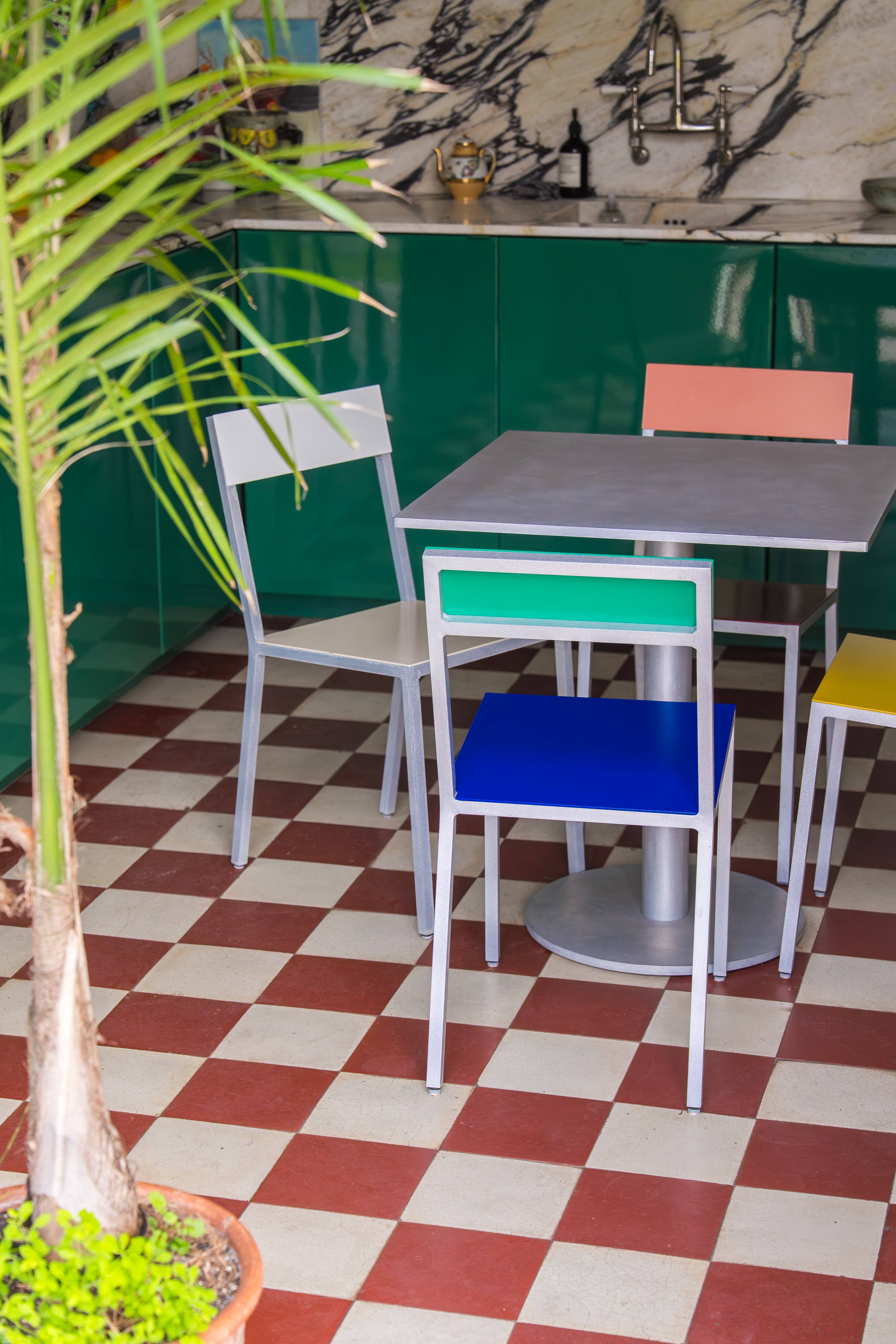Muller van Severen - Alu Chair - Valerie Objects - Curry/Candy Purple