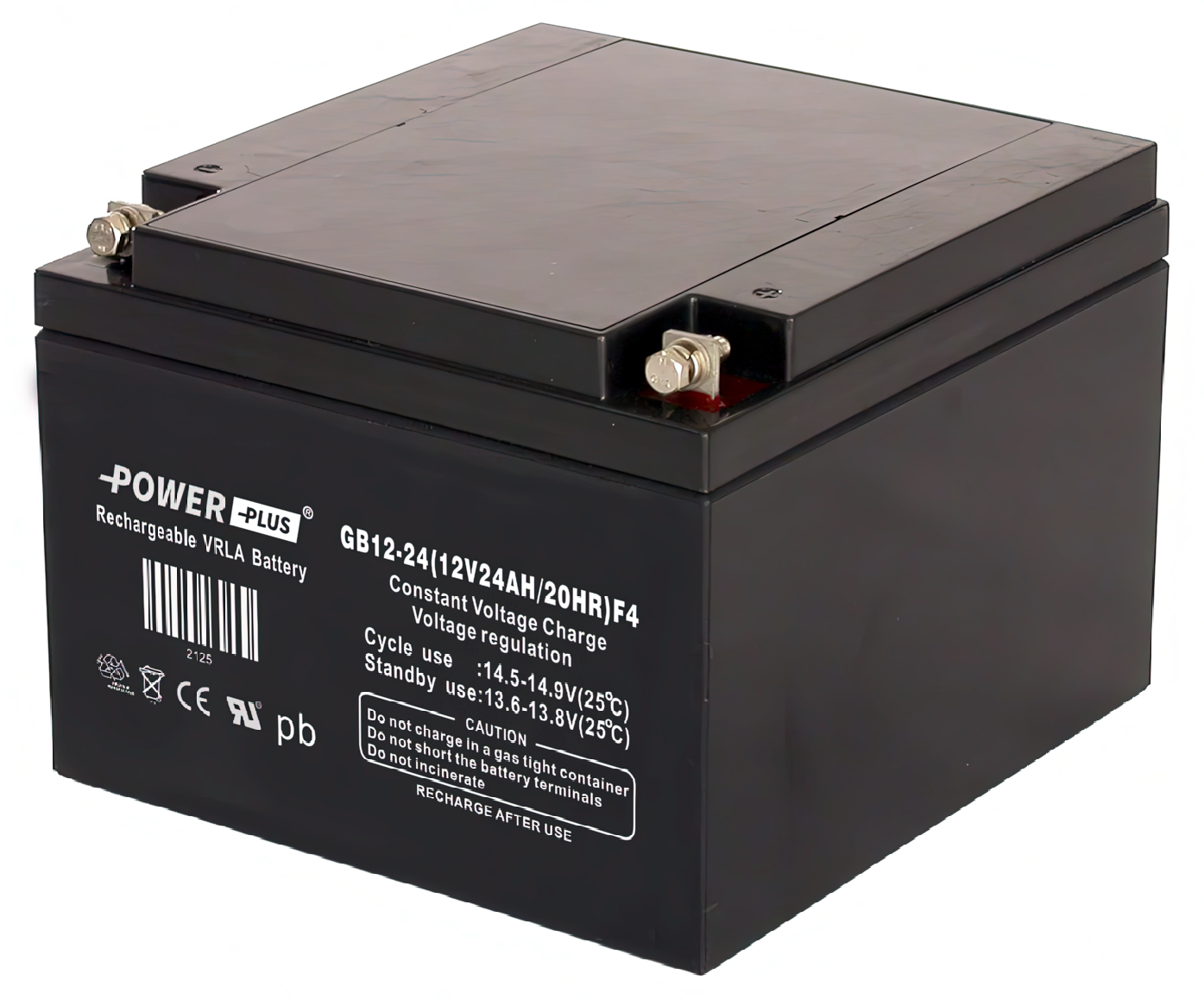 Power Plus Agm-batteri 12V 24Ah