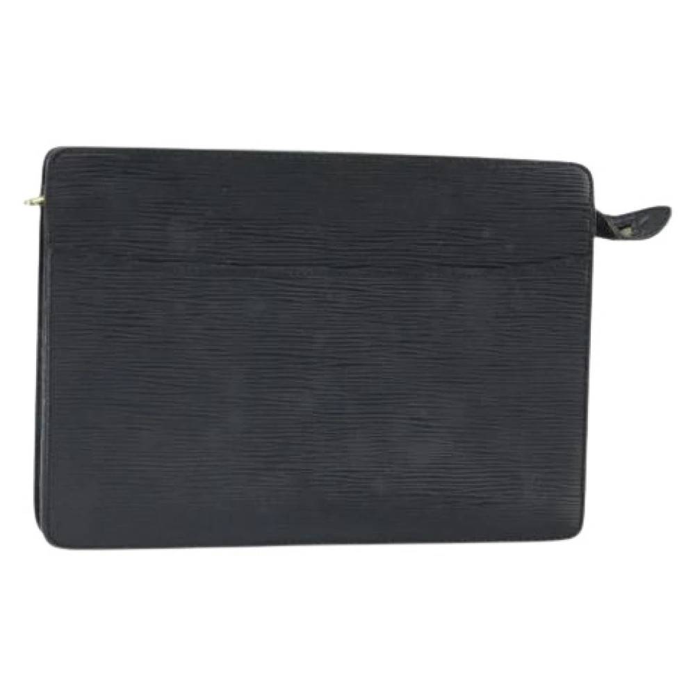 Louis Vuitton Vintage Pre-owned Leather Clutch - Vintage - Dame - Sort - ONE SIZE - Læder
