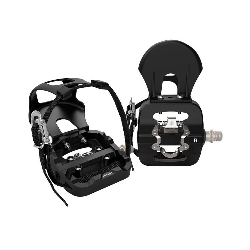 MTB Pedal Fit SPD System Dual Function Bicycle Self-Locking Platform Pedal Dynamic Bike Top Clip Pedals