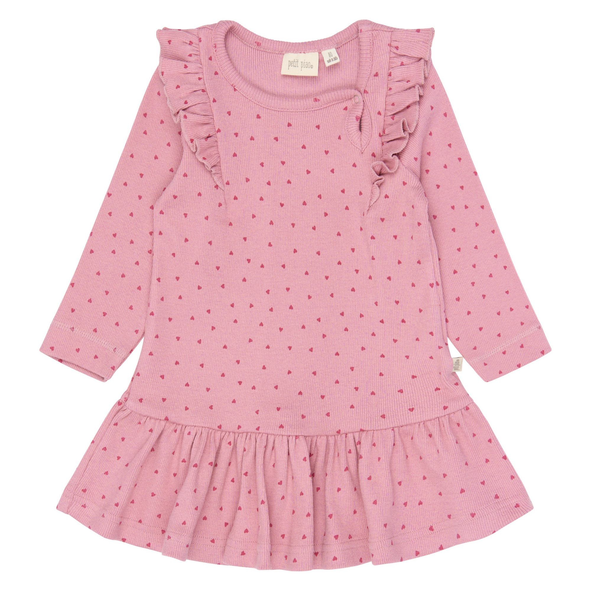Petit Piao - Sonja LS Dress, PP2015 - Rose Elegance Heart AOP - 98