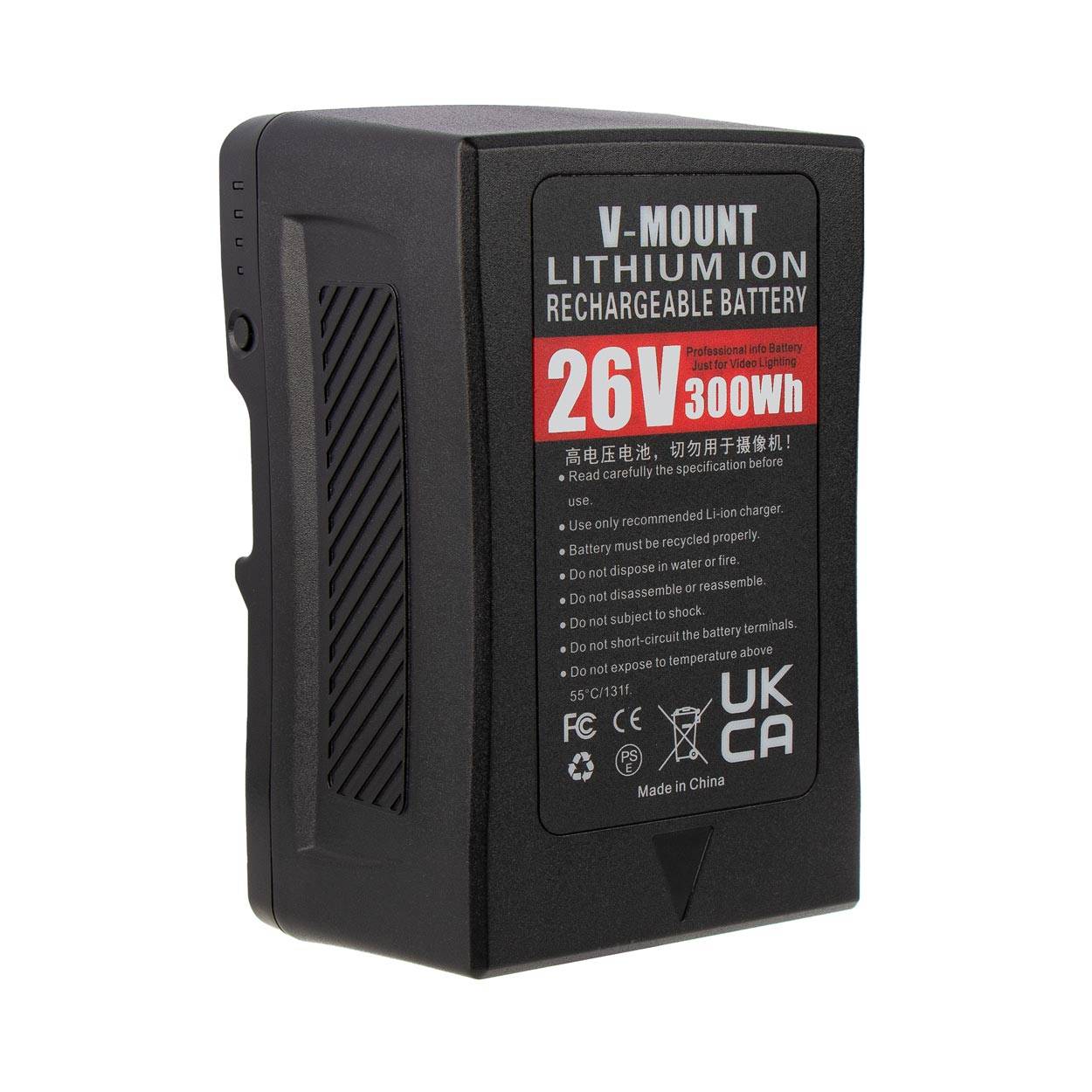 V-mount batteri 26V på 300Wh
