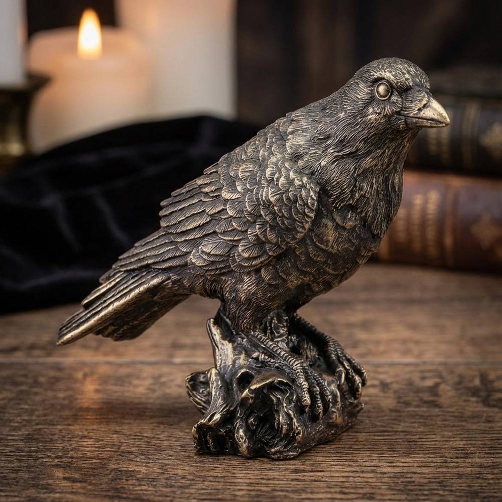 Ravn Figur Bronze