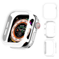Apple Watch 46mm beskyttelsesramme - hvid, ridsefast, robust beskyttelse