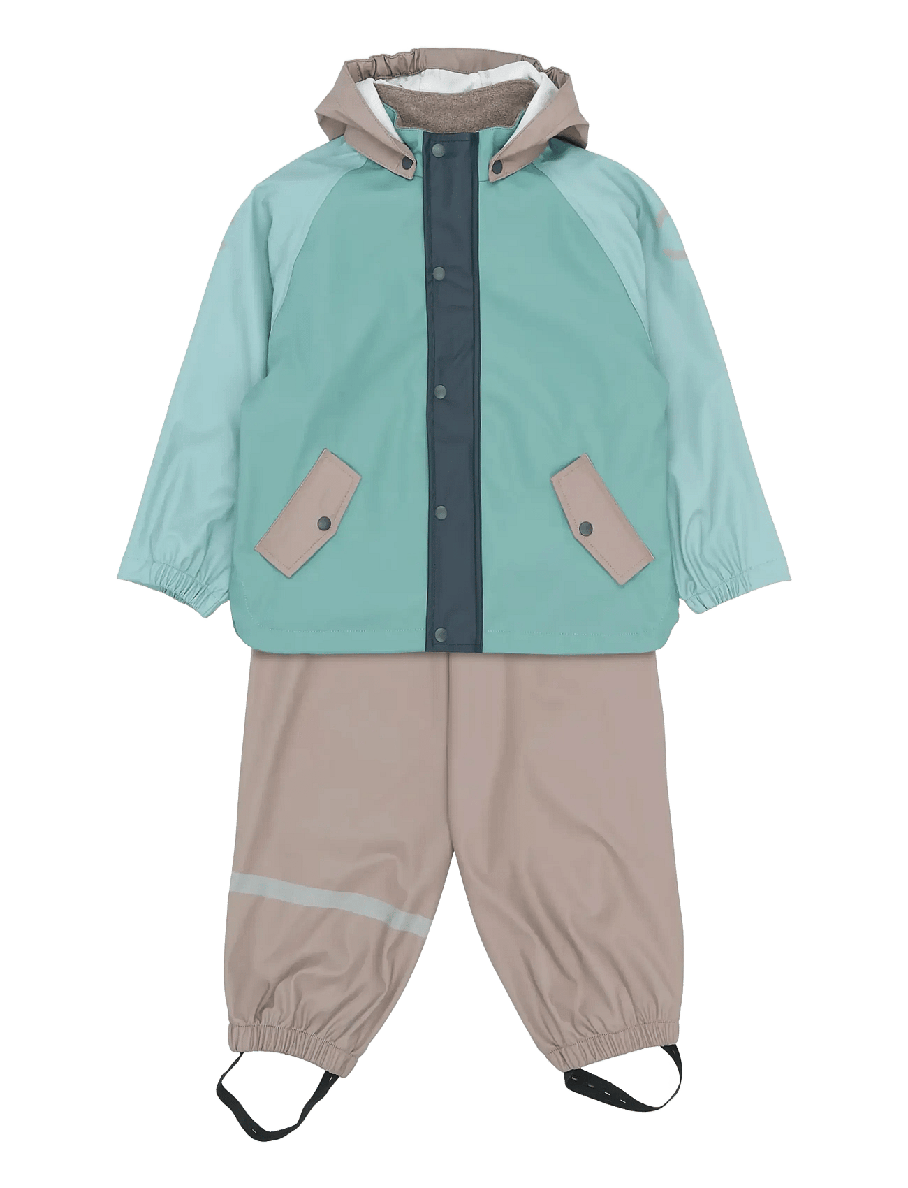 MIKK-LINE Pu Rain Set Block W Susp 104 | Pink | 128