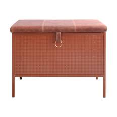 Maze Frank opbevaringsbænk Cinnamon-vintage cognac
