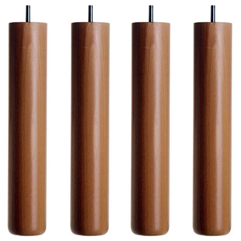 DUX Runda Ø5,5 cm Valnöt 30 cm - Sängben 4-pack
