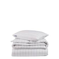 LEXINGTON HOME Striped Lyocell/Cotton Pin Point Oxford Bed Set |White |150X210/50X60