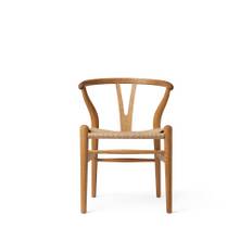 Carl Hansen - CH24 Child Oak Oil FSC® 70% Natural Cord - Stole til børn - Beige - Naturmateriale/Træ