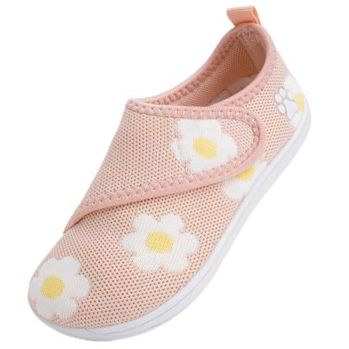 IceUnicorn Baby Barfußschuhe Lauflernschuhe Breite Kleinkind Jungen Mädchen Hausschuhe Kinder Barfussschuhe Sneaker Babyschuhe Anti Rutsch(Pink, 29EU Weit)