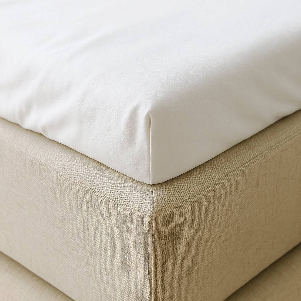 Kuvertlagen i bambus - Hvid - 120 x 200 x 8 cm