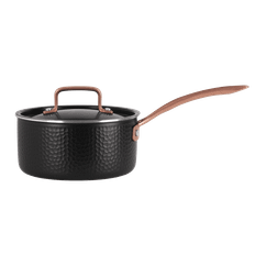 Pepper Kastrull med lock 18 cm / 2.3 liter Svart - Rostfri 100% satin finish