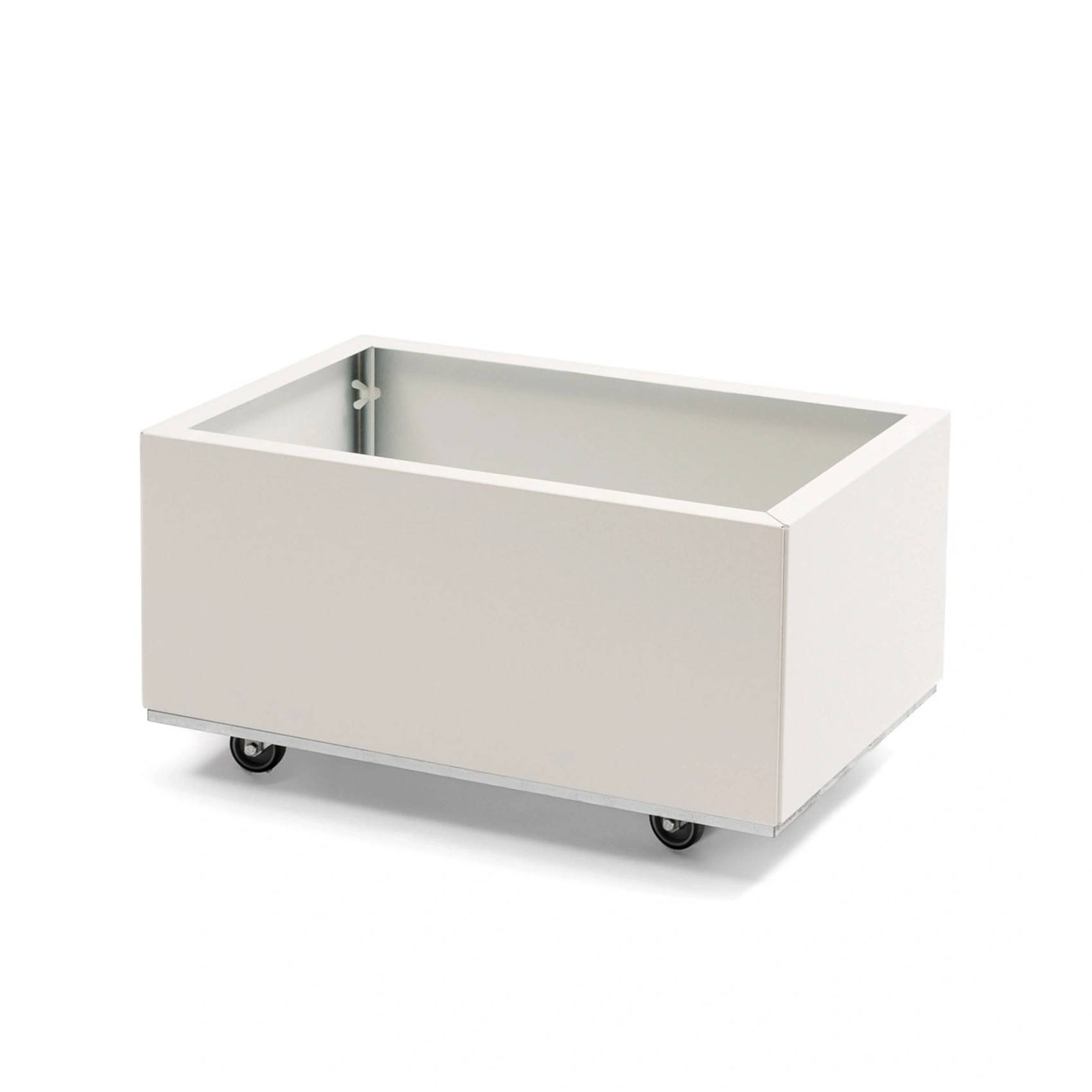 BEDD odlingslåda med hjul/ben - 60x40xH25 cm, vit - Vit