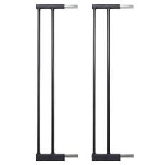 BabyDan Forlænger - Extend-A-Gate - 2 stk. - 73x7 cm - Sort - BabyDan - OneSize - Sikkerhedsudstyr