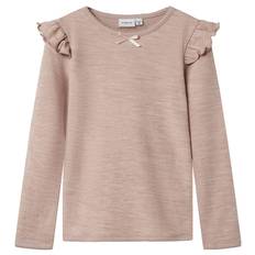 Name It Tröja - Ull - NmfWyla - Shadow Grå - Name It - 6 år (116) - Tröja