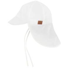 Mikk-Line Legionärshatt - Lång hals Solid - Vit - Mikk-Line - 6-12 mån - Solhatt