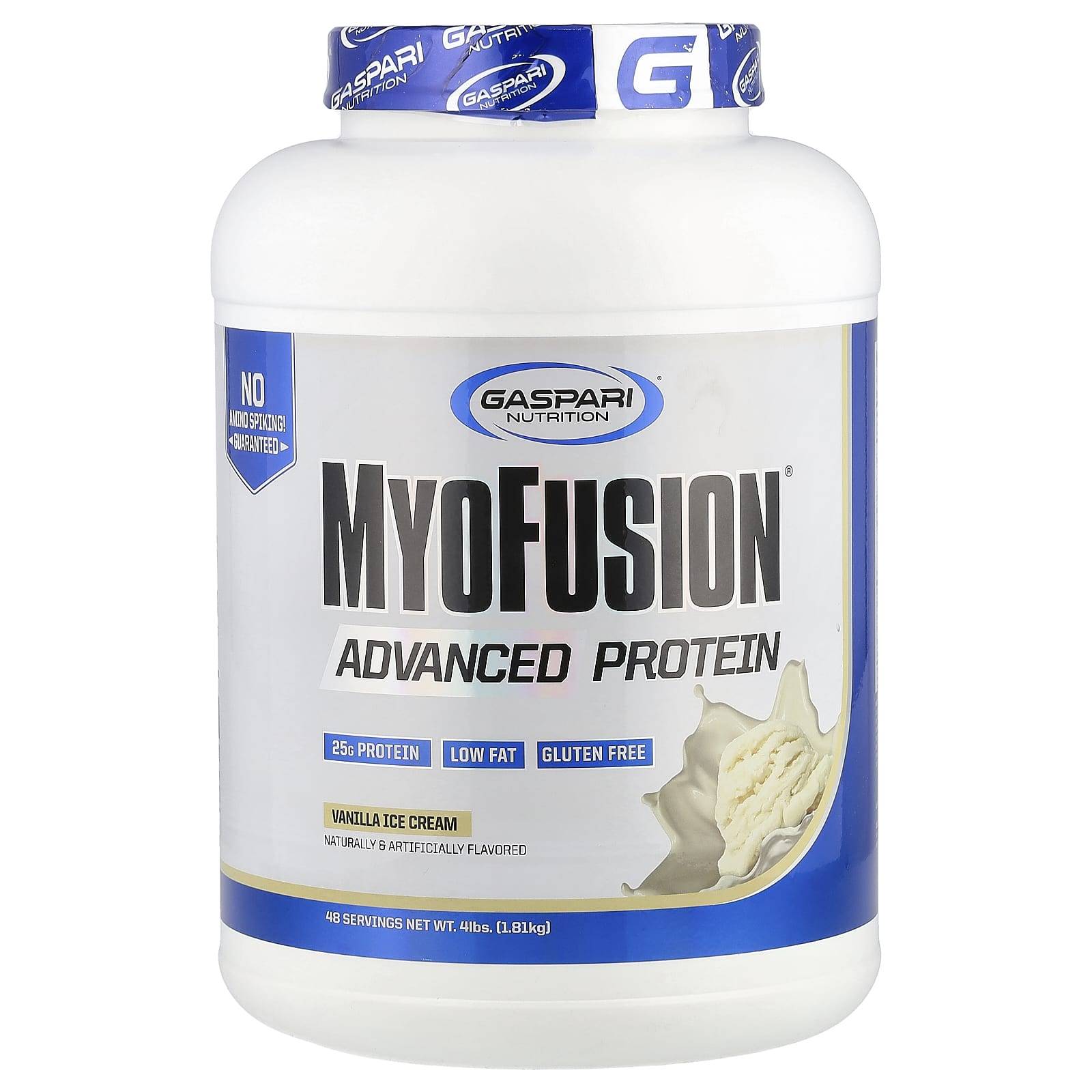 Myofusion, Avancerat protein, Vaniljglass, 4 lbs (1814 G)