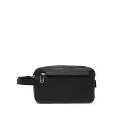 Mulberry - necessär med präglad logotyp och dubbel dragkedja - herr - läder - one size - Svart