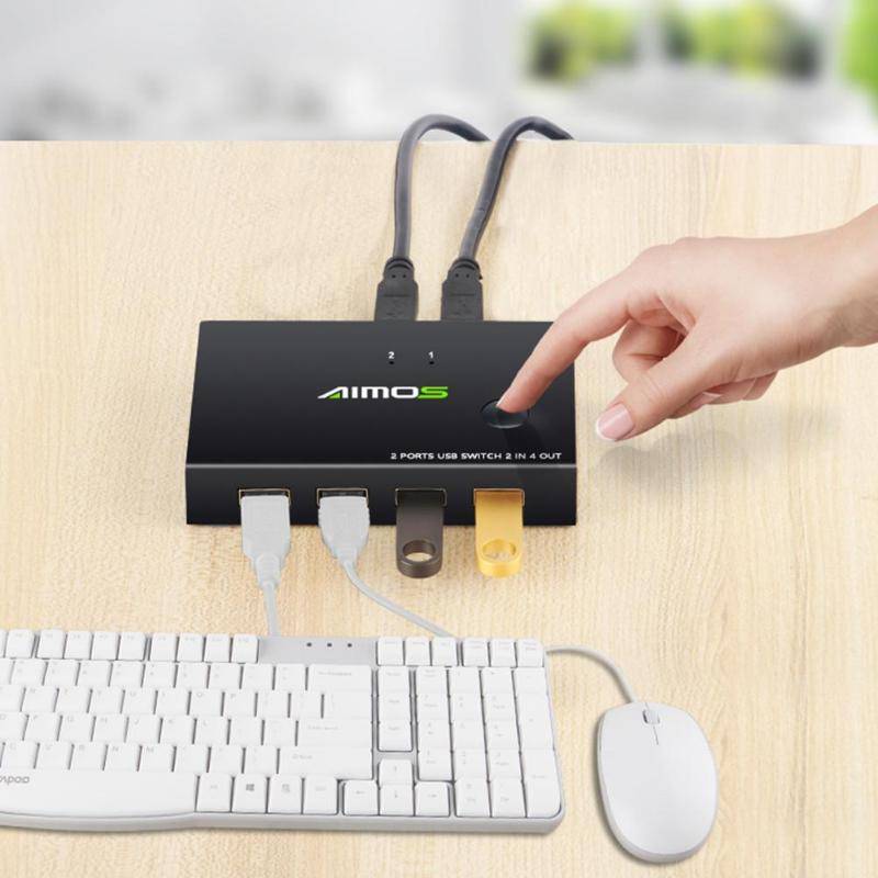Usb 2.0 switch kvm switcher splitter box för 4 pc delning skrivare tangentbord mus kvm 4k usb hdmi kvm switch box video display
