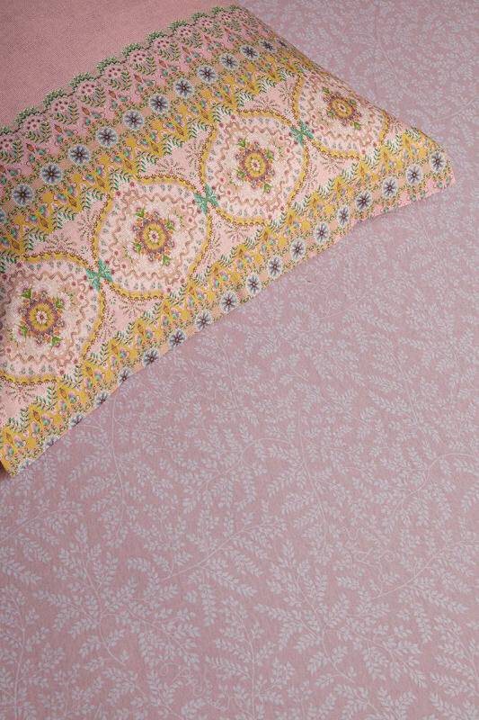 Facon/kuvert jerseylagen fra PIP STUDIO - LEAFY PINK 140×200/210/220x30 cm.