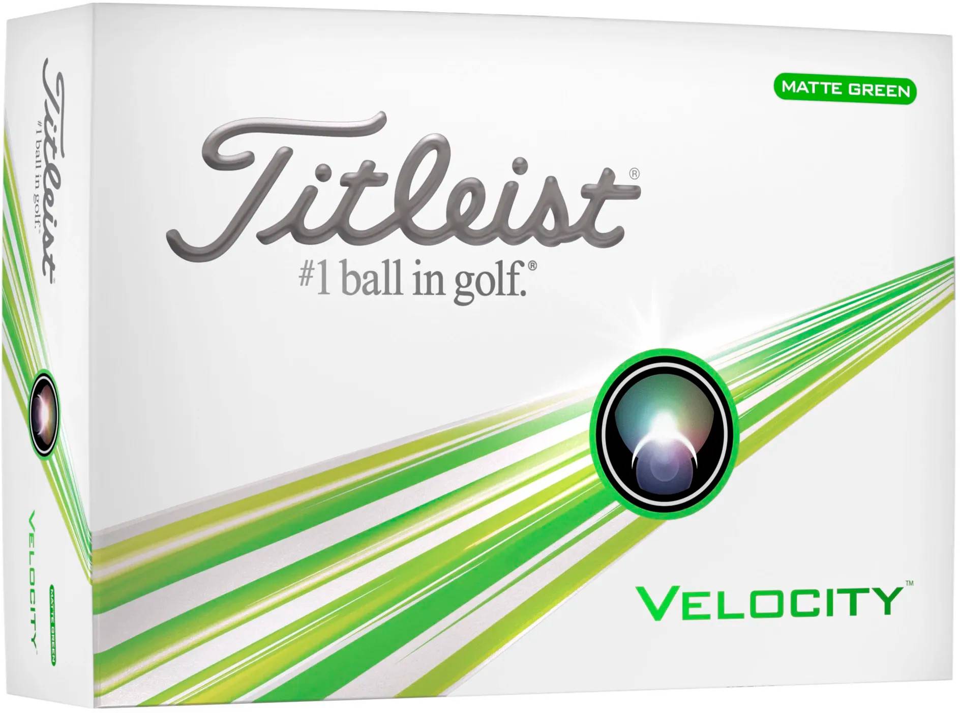 Titleist Velocity Golfbälle, matte green