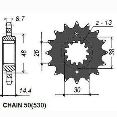 SUNSTAR 512-18 Framdrev
