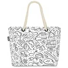 VOID Eco City Elektro Bio strandväska Shopper 58 x 38 x 16 cm 23 L XXL shoppingväska väska väska resväska strandväska