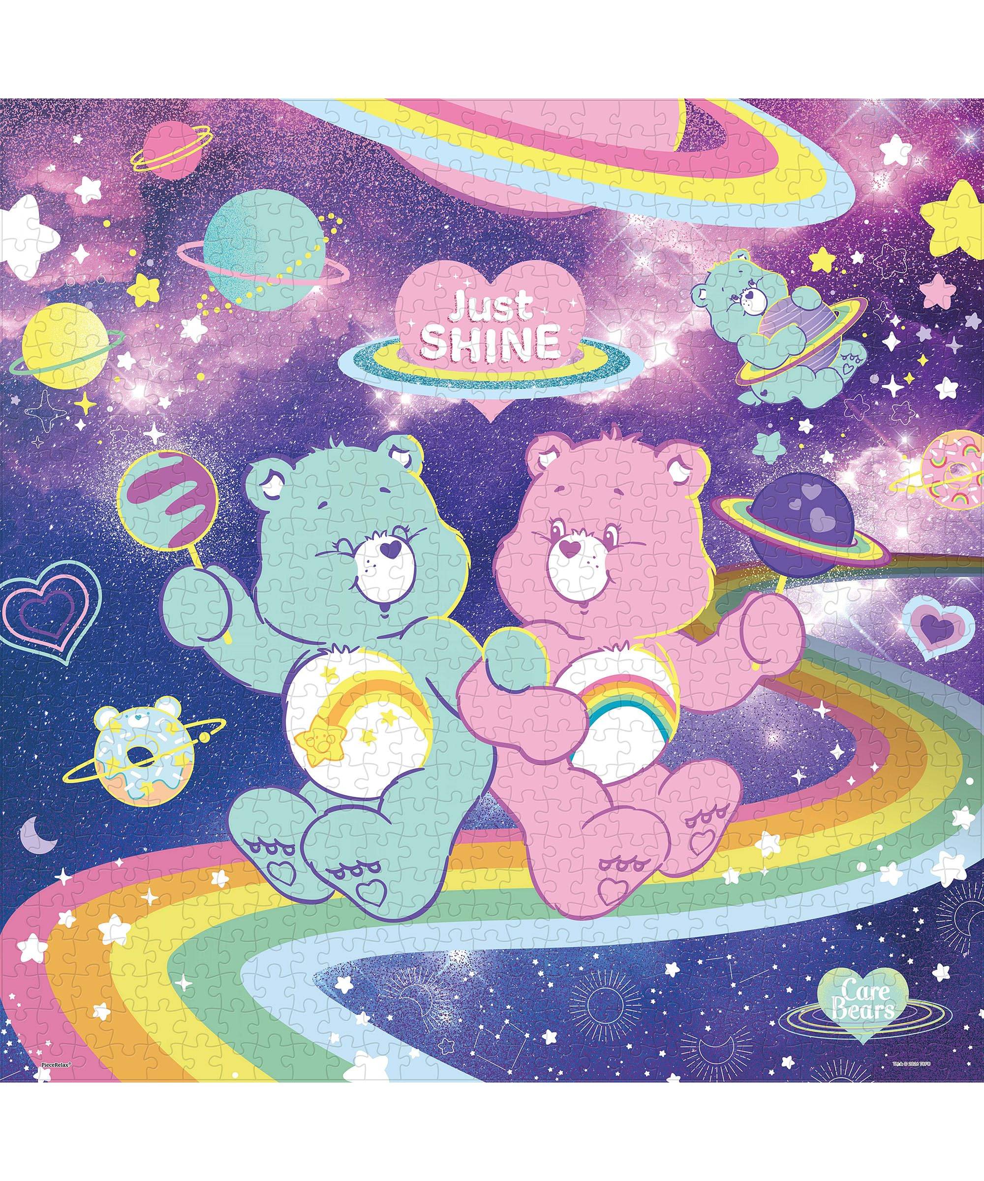 PieceRelax Plastic Jigsaw Puzzle Bears Shiny Difficult for No PieceClicks 800-Piece Care - Space! (48x48cm) - Adults, Pieces, Click-together [U1148]