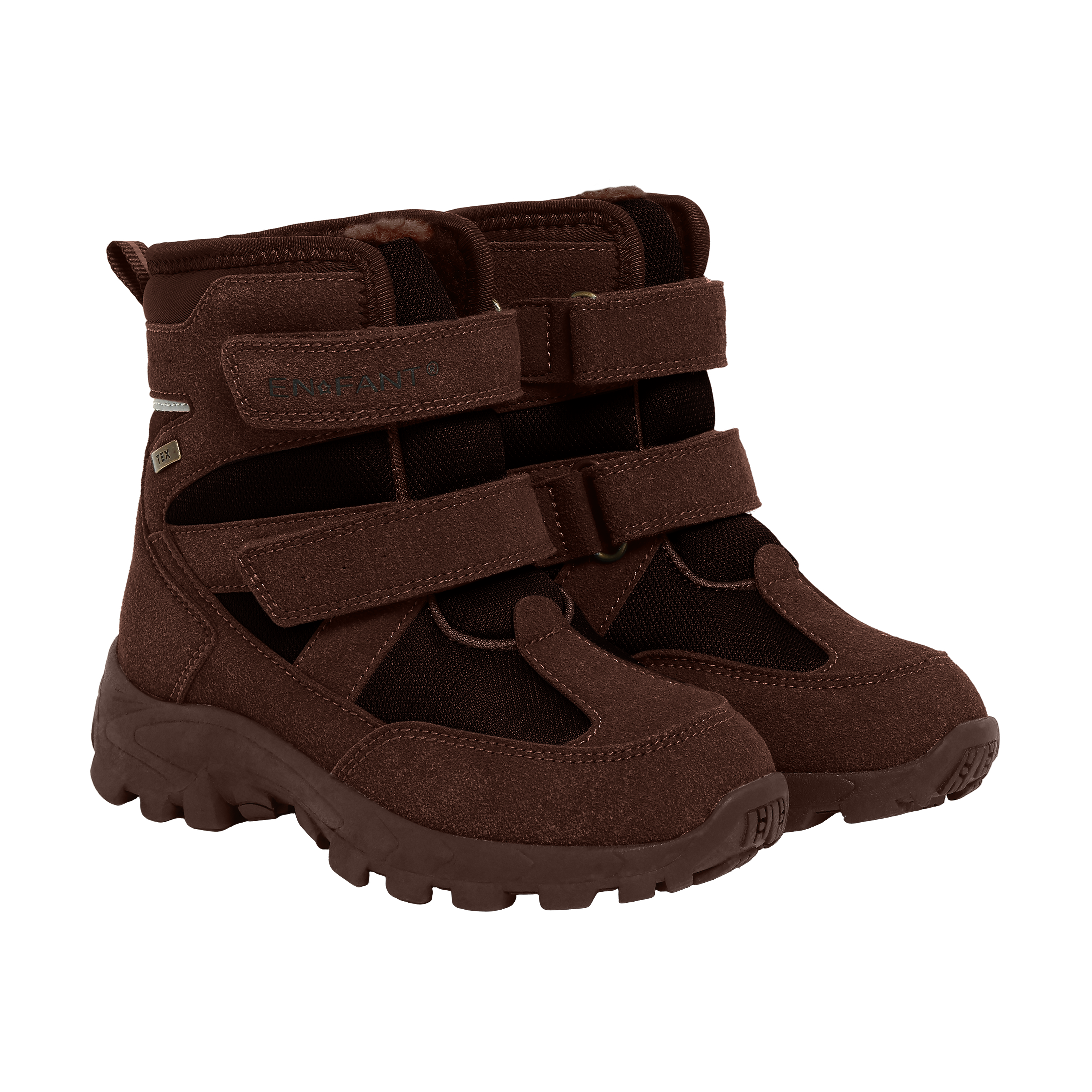 EN FANT - Boots Velcro TEX, 250443 - Chocolate Brown - 25