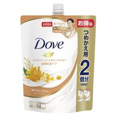 Dove Body Soap Rice Ferment Osmanthus Large 680g & (Body Wash) Refill, Capacity,
