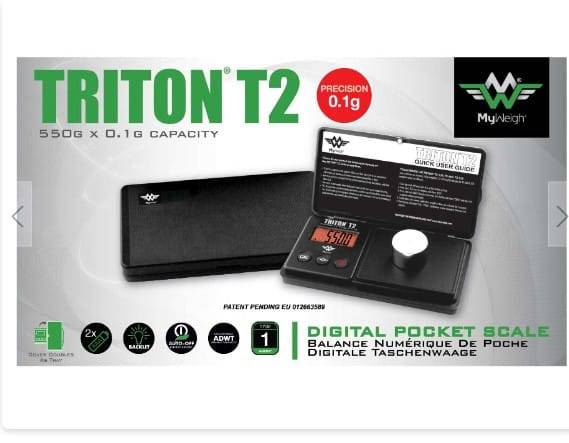 My Weigh Triton T2 Digital Pocket Scale 550g - 0.1g