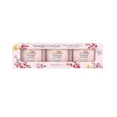 Confezione 3 Candele Votive in Vetro Pink Cherry Vanilla Set 3X37gr