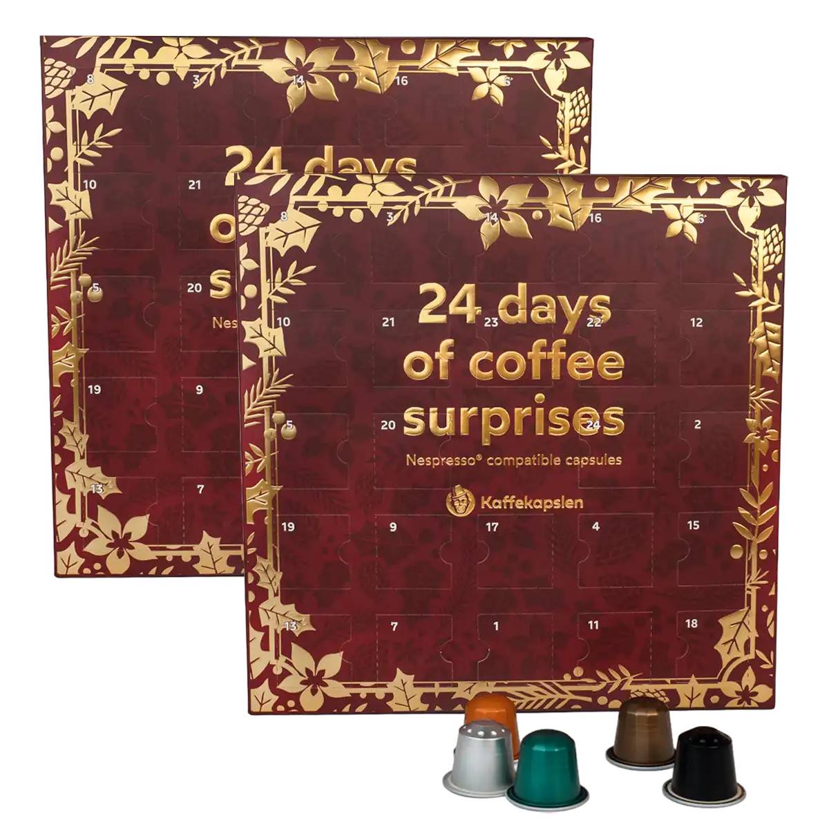 Kaffekapslen | Kapsel-julkalender – Dubbelpack - Till Nespresso®