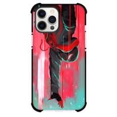 Spider Man Across The Spider Verse MIles Morales Phone Case For iPhone Samsung Galaxy Pixel OnePlus Vivo Xiaomi Asus Sony Motorola Nokia - MIles Morales Flying Watercolor