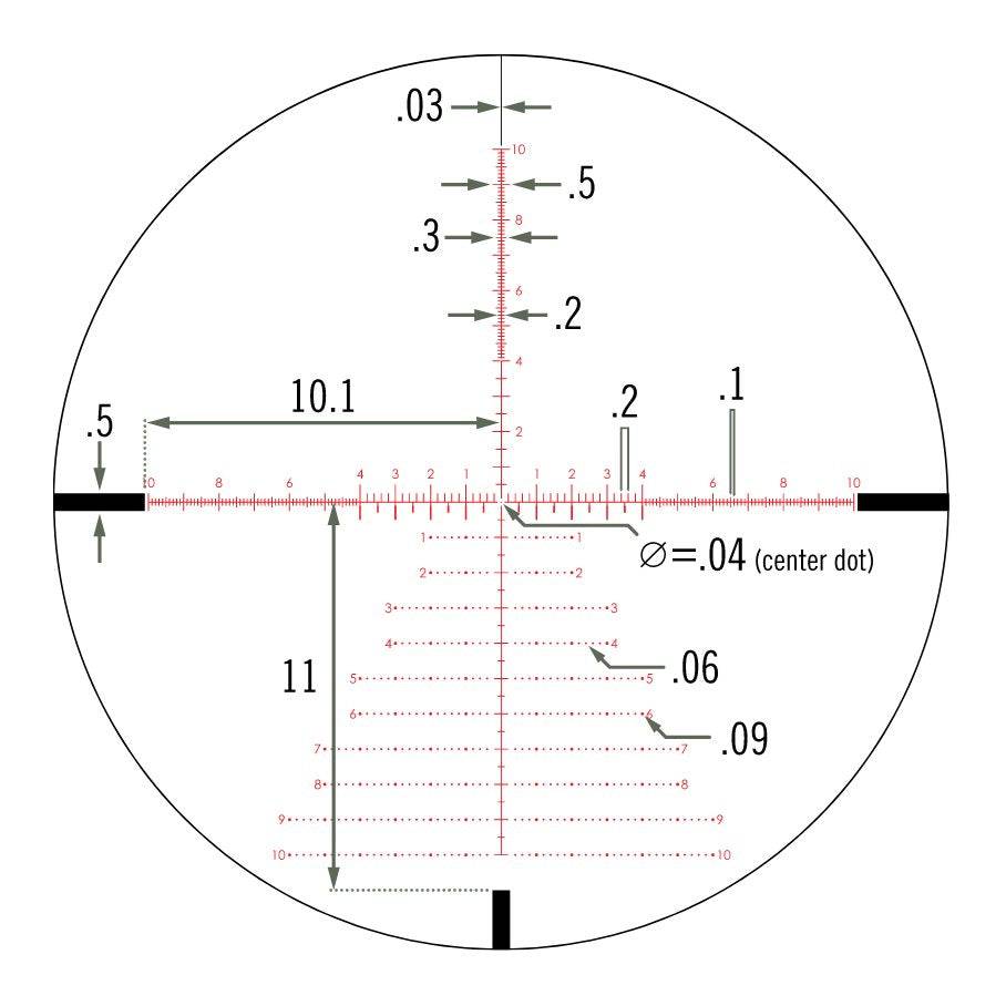 Vortex Viper PST Gen II 5-25x50 FFP EBR-7C MRAD Belyst Kikarsikte (30 MM)