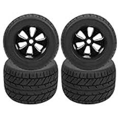RC Däck, 4 St 1/8 RC Bil Gummidäck Fälgar Lastbil Hjul Däck RC Larvband Axiell för ZD Racing Tillbehör Delar 165x104mm