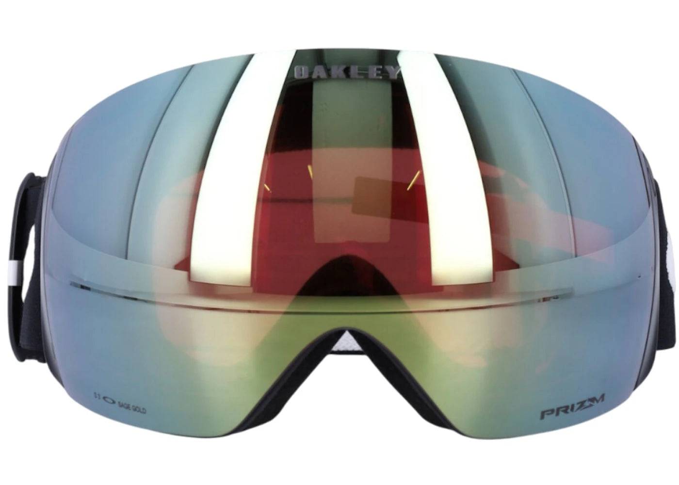 Oakley Flight Deck L Sunglasses Matte Black Sage Gold (OO7050-C0) - One Size (One Size)