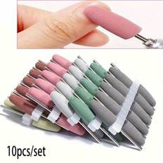 10 st/förpackning Nail Art silikonsliphuvud, säker och snabb slipning polerande naglar, nagelkonst elektrisk slipmaskin, för manikyrkonstnär nagelslip - Multifärgad
