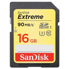 Sandisk Memorycard SD 16GB Extreme Pro UHS-1 SDHC 90MB/s